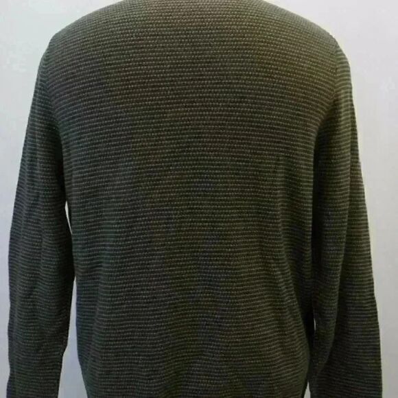 𝅺Tasso Elba Men's Brown Soft Touch Shawl Collar Rice Stitch Pullover Sweater - Picture 4 of 8